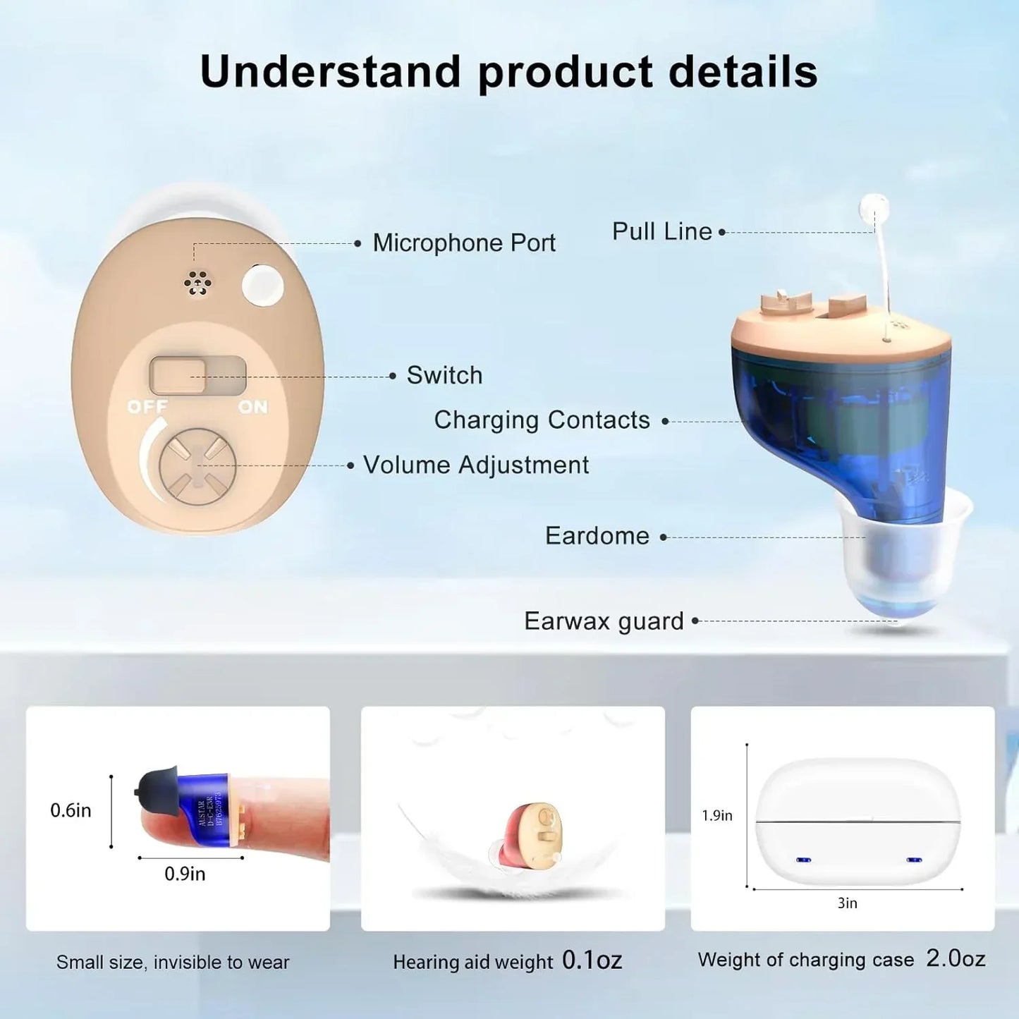 HeaSouls™ Invisible Hearing Aids 2x